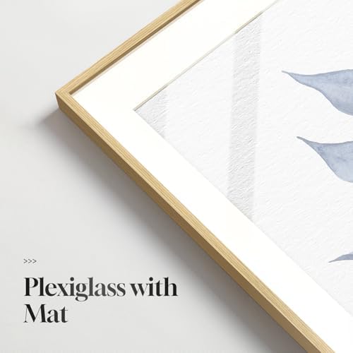 Framed Minimalist Blue Botanical Wall Art - Image 6