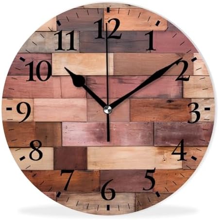 Non-Ticking Silent Wall Clocks Battery Operated Personalized Decor Clock by Kyvita