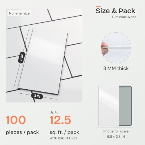 StyloVue 100 Pieces Peel and Stick Backsplash - Image 6