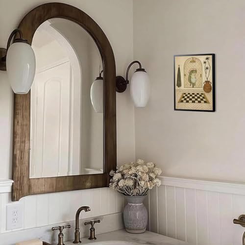 Funny Frog Bathroom Wall Art, Cute Frog Picture Wall Decor, Bathroom Animal - Image 3