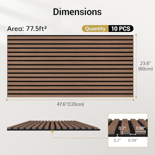 TONOR Wood Wall Panels for Interior Wall Decor-10 Pack 47.2" x 23.6" - Image 4