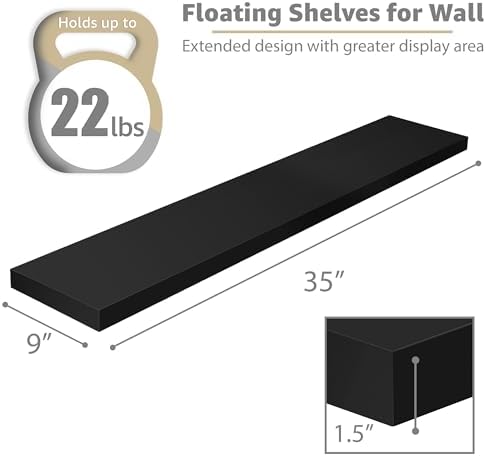 Sorbus Floating Shelves for Wall Storage - Image 3