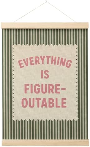 FGFK Everything Is Figureoutable Inspirational Wall Art Poster Hanger Frame by WelcometoFGFKhome