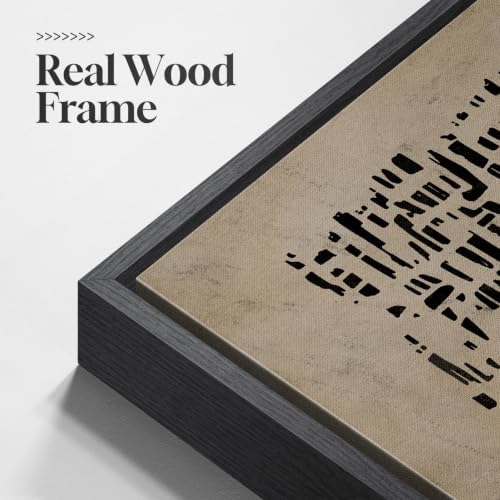 Large Framed Wabi Sabi Abstract Wall Art - Image 5