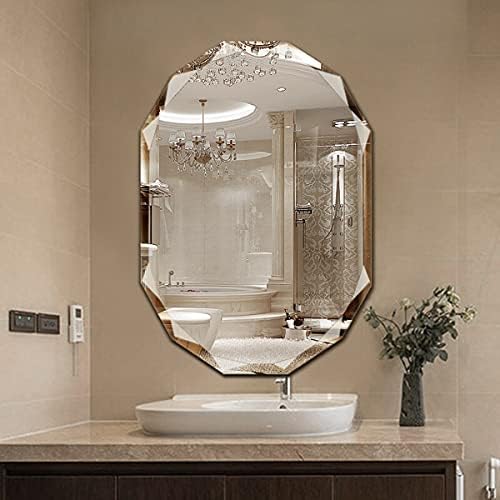 SNUGACE Single Beveled Edge Frameless Wall Mount Bathroom Vanity Mirror - Image 5