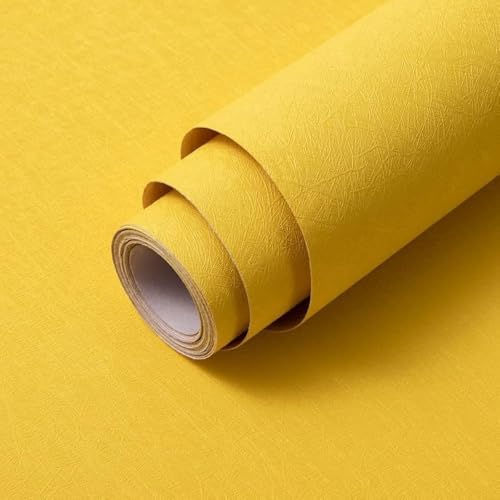 Yellow Peel and Stick Self Adhesive Wallpaper Countertop Contact Paper by Abyssaly