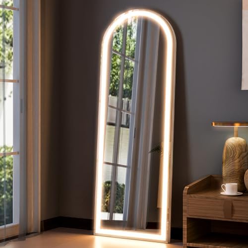 GLSLAND Arched LED Mirror Full Length Standing - Image 5