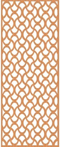 25 3/8"W x 64 3/8"H x 1/4"T Resort Decorative Fretwork Wood Wall Panels - Image 4