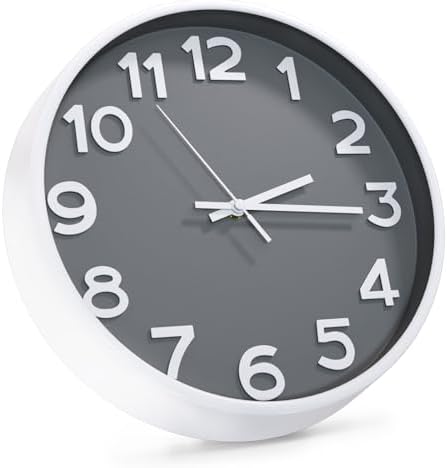 Wall Clock Silent Non-Ticking Battery Operated Indoor Analog Simple Style - Image 2