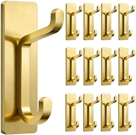 pickpiff 12 Pack Stick-on Hooks Strong 13LB by pickpiff