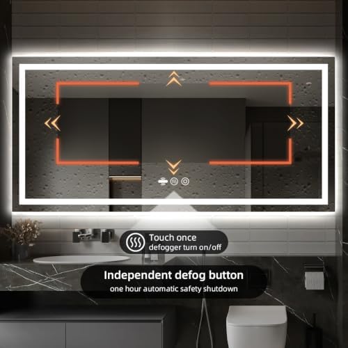 66" x 36" LED Lighted Bathroom Mirror - Image 7