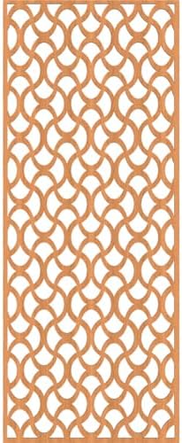 Resort Decorative Pierced Fretwork Wood Wall Panels, 17 3/8"W x 44 3/8"H x 1/4"T - Image 4