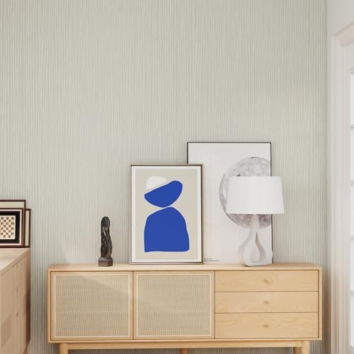 Modern Peel and Stick Wallpaper 17.3" x 197" Self Adhesive Wallpaper Textured - Image 3