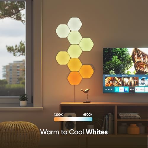 Nanoleaf Hexagon Lights, Smart RGBW LED Wall Light Panels, 3 PK - Image 5