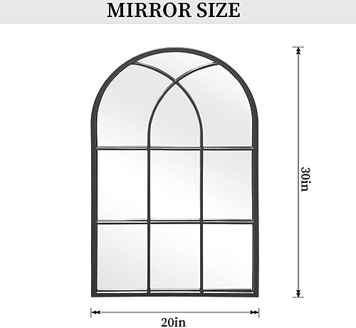 Dewfig Arched Window Wall Mirror - Image 4
