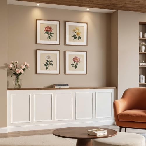 Upick Peel and Stick Wainscoting Pre-Cut Wall Molding Kit - Image 2