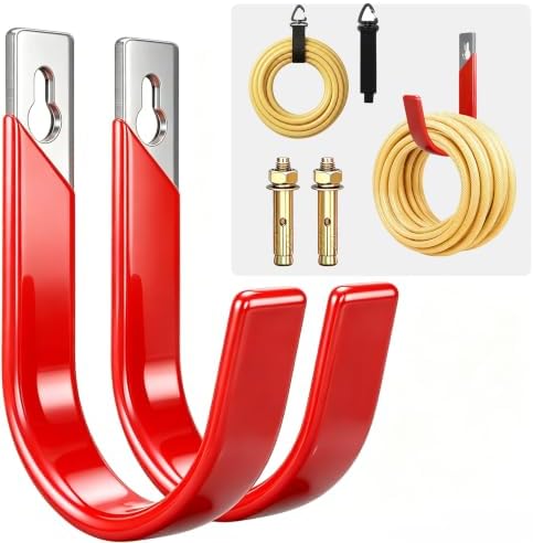 Heavy Duty Metal Garage Hooks Wall Mount 2 Pack, Garage Hanger Utility Storage by Unknown