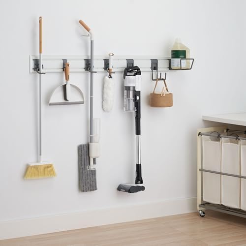 TRINITY 9-Piece Heavy Duty Wall Track Storage System, Wall Mount Utility Rack - Image 3