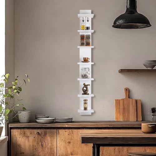 Homaterial Small 7 Tier Vertical Wall Shelf - Image 4