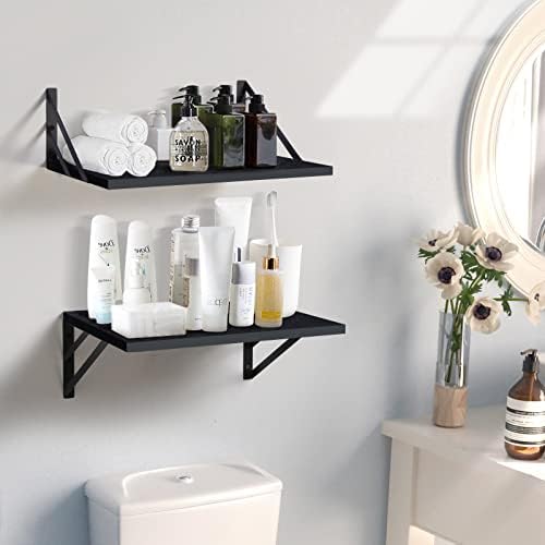 Tectocker-DOU 2 Pc Deep Floating Wall Shelves, Heavy Duty - Image 2