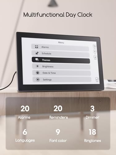 Raynic Digital Clock, 10.1 Inch Large Display Calendar Clock - Image 2