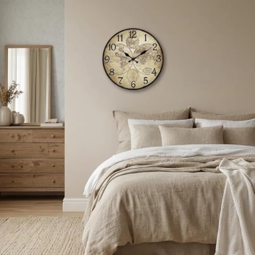 CHYLIN Wall Clock Nautical Decor Silent Non-Ticking Battery Operated - Image 6