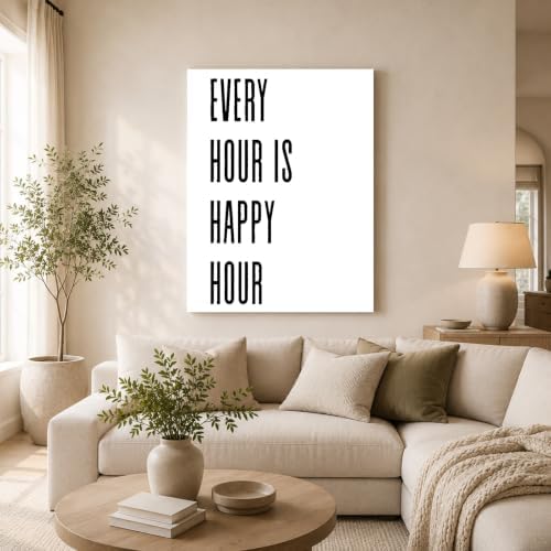 InkFlow Posters Every Hour Happy Hour Canvas Poster - Image 3