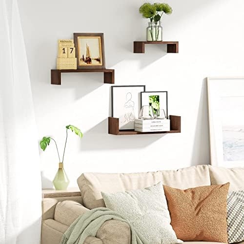 SRIWATANA Dark Brown Floating Shelves - Image 4