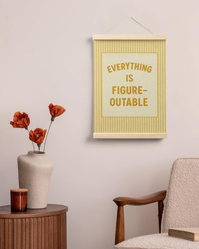 FGFK Everything Is Figureoutable Positive Affirmations Wall Art Poster Hanger - Image 4