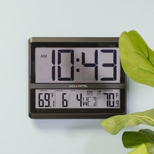 AcuRite (75440L Large Wireless Atomic Clock - Image 5