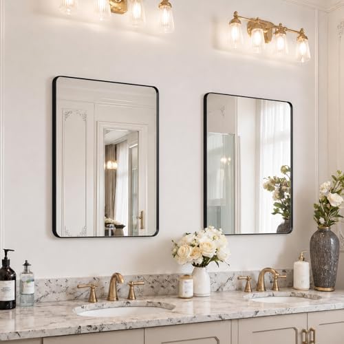 36"x30" Bathroom Vanity Mirror for Wall Aluminum Framed Farmhouse Rectangle - Image 4