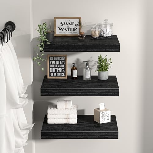 QEEIG 12" Deep Floating Projector Shelves Under TV Shelf - Image 6