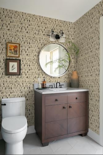 Safiyya Vintage Wallpaper Peel and Stick Brown Dots Wallpaper 17.3in x197in - Image 5