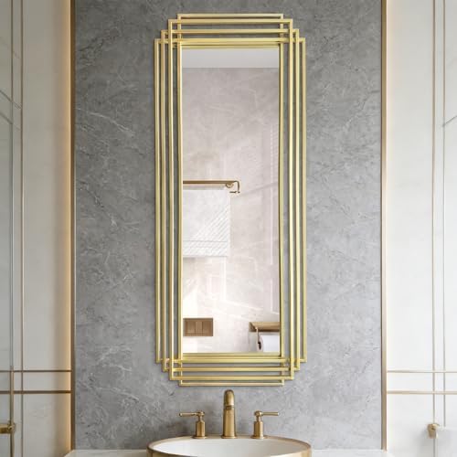 55"x22" Large Rectangle Decorative Mirror - Image 6