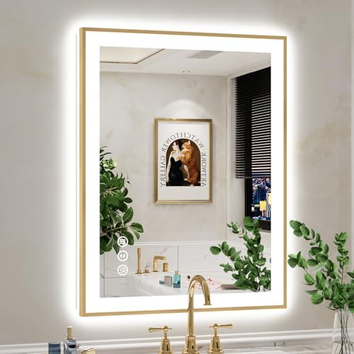 28x36 LED Bathroom Mirror with Lights by YEELAIT