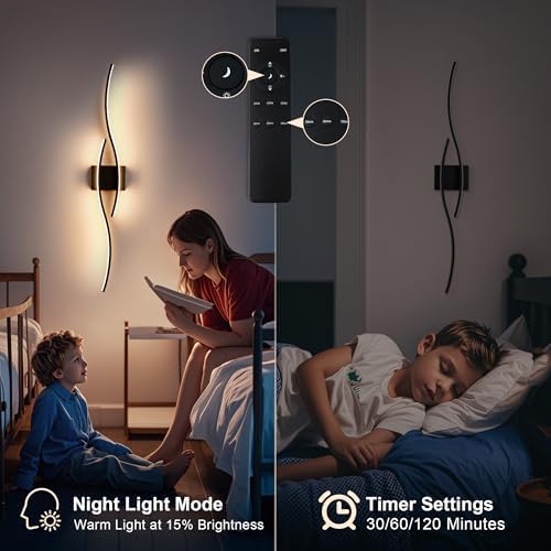 KARTOOSH Wireless Wall Sconces, Dimmable LED Sconce - Image 7