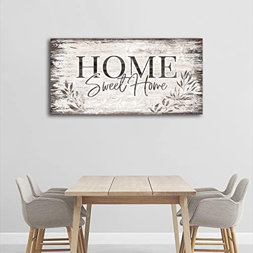 arteWOODS Home Sweet Home Wall Art Sign Large Dark Brown Farmhouse Wall Sign - Image 7