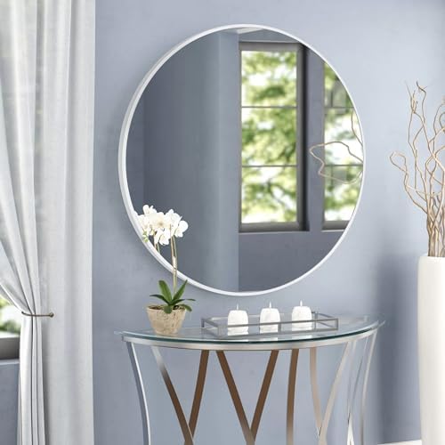 Round Wall Mirror 36 Inch, Large Circle Mirrors - Image 4
