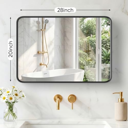 Sweetcrispy Bathroom Mirror 28x20 Inch, Vanity Mirror - Image 2