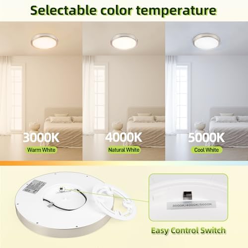 hykolity 9 Inch Selectable CCT LED Round Flat Panel Light - Image 2