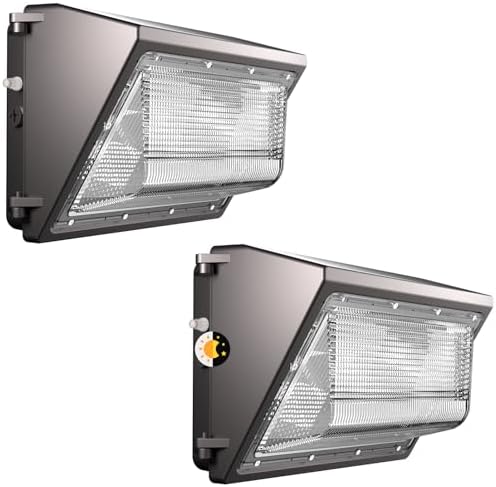 Lightdot 2 Pack 250W Wall Mount Wall Pack, 37500LM Dusk-to-Dawn, IP65 ETL by LightdotLighting