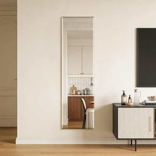Frameless Full Length Mirror for Wall, 55x16 Inch Bathroom Vanity Mirror - Image 3