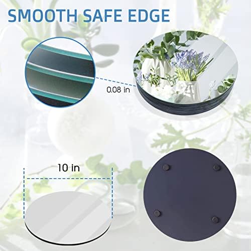 VASUHOME 10" Round Mirror Centerpieces - Image 4