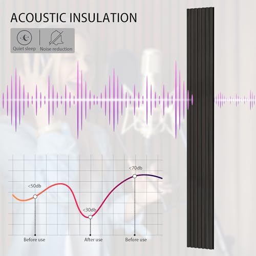 3-Pack Wood Slat Wall Panel for Interior Wall Decor Noise Cancelling 94.5" x - Image 3