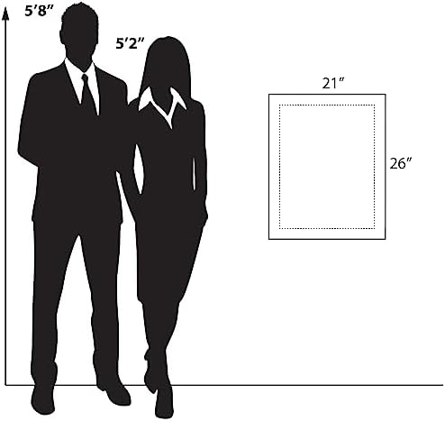 Azar Displays 105528-BLK Acrylic Floating Double Panel Wall Frame, Overall - Image 6