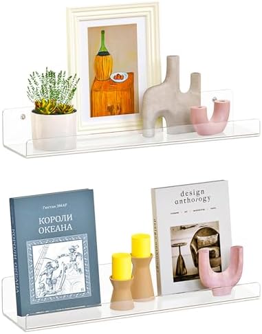 Dooiclear 2 Pack Floating Shelves by Dooiclear