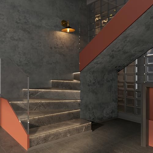 Dark Blue Grey Concrete Wallpaper Peel Stick Industrial Cement Wall Paper - Image 7