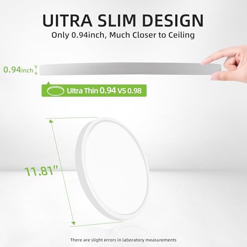 hykolity 12 Inch Selectable CCT LED Round Flat Panel Light - Image 4