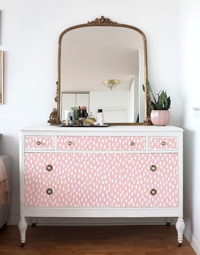HAOKHOME Pink Wallpaper Peel and Stick Kids Girly Geometric - Image 5
