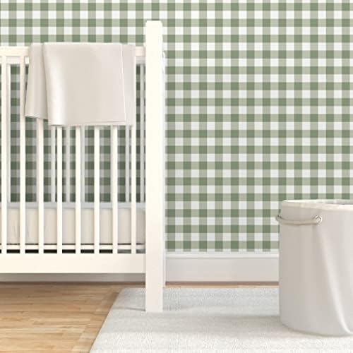 Spoonflower Traditional Plaid Peel and Stick Removable Wallpaper - Image 6